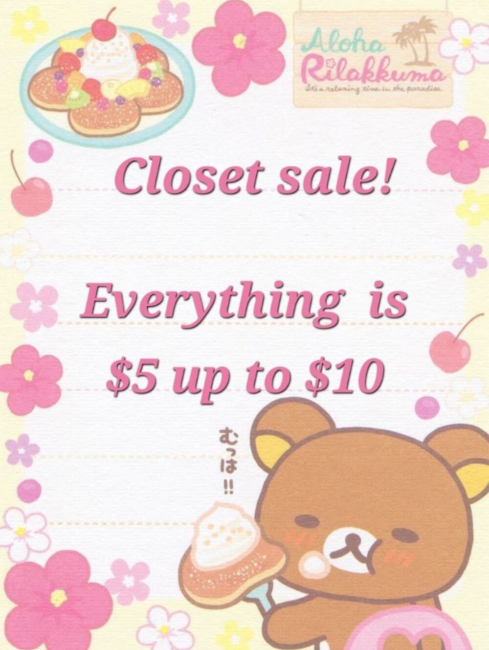 Huge Closet Sale!